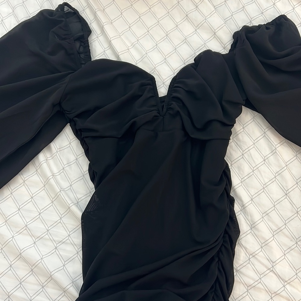 Mesh black dress